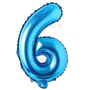 (1Piece) 16INCH 16" Glossy Pink Blue Solid (0 To 9) (A To Z) Create Your Own Letter Alphabet Number Digit Foil Balloon