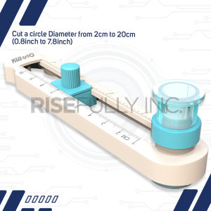 Risefully Adjustable Circle Cutter for button pin 2cm-20cm