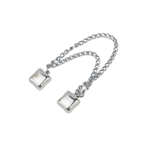 BAGUO Metal ic Clothing Clip Multi-Function Button Leg Cuff Fixing Pin Fashion Non-hole Tassel Chain Cuff-link Clothes