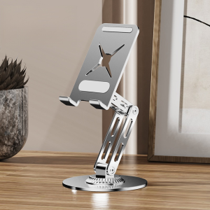 Rotatable Desktop Stand Mobile Phone And Computer Stand Flexible Adjustment  Stable Support双折叠可旋转桌面手机支架