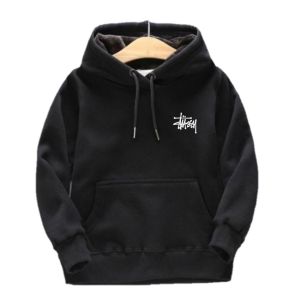 hoodie anak laki laki usia 2 - 12 tahun logo stussi cotton fleece tebal lembut size S M L XL XXL