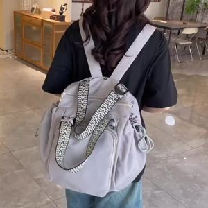 Hot Sale 290 Nylon fabric womens bag 2026 Korean-style new large-capacity shoulder bag travel tote mommy bag