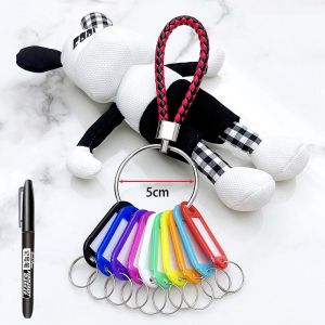 Key Ring Holder Organizing Tool Key Disk Classification Management Tag Keychain Label Identification Plastic Creative Gift