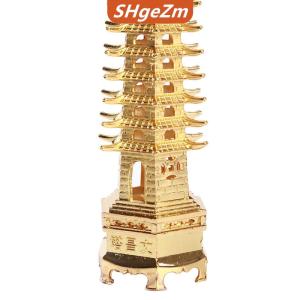 [COD] SHgeZm Hợp kim kẽm phong thủy Tháp giáo dục cấp wen chang chùa đồ trang trí để bàn