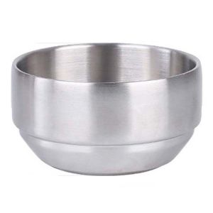 ANGY  Child Gold Steamed Korean Cuisine Kitchen Utensils Container Tableware Cereal Bowls Double Rice Bowl Soup Bowl Mixing Bowls