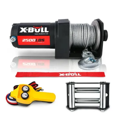 วินซ์ไฟฟ้า รอกไฟฟ้า X-Bull Electric Winch (2500-3000) lbs (1361 kg) 12V สาบสลิง 12 เมตร รับประกัน 1 ปี