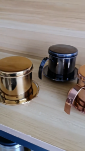 Stainless Steel Coffee Durable Reusable Pouring Over Drip Cup For Home Office Travel Vietnamese Coffee Dripper