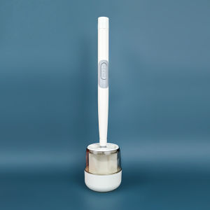 Hydraulic Toilet Brush Tongue-Type Silicone Soft Brush Head Punch-Free Long Handle Cleaning Brush Bathroom Accessories Set