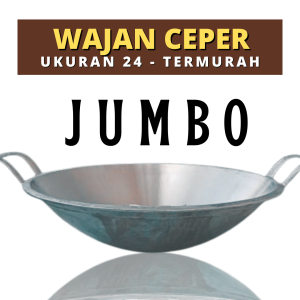 Wajan Jumbo Ceper Murah Ukuran 24 - Kuali Jumbo Super 24 - Wajan Katel Jumbo