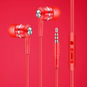 In-Ear Headphones Adjustable Volume Microphone Original in-ear TYPE-C Special Flat Mouth Earphones Applicable To Flat Head Socket Universal Mobile Phone Earphones Type-C Interface Fitness Running Sports Earphones