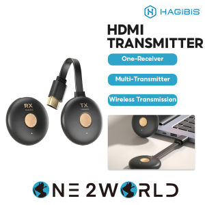 HAGIBIS G10W Pro Wireless HDMI Transmitter & Receiver Kit – Seamless 5G Transmission 50m Range Multi-Device Connectivity