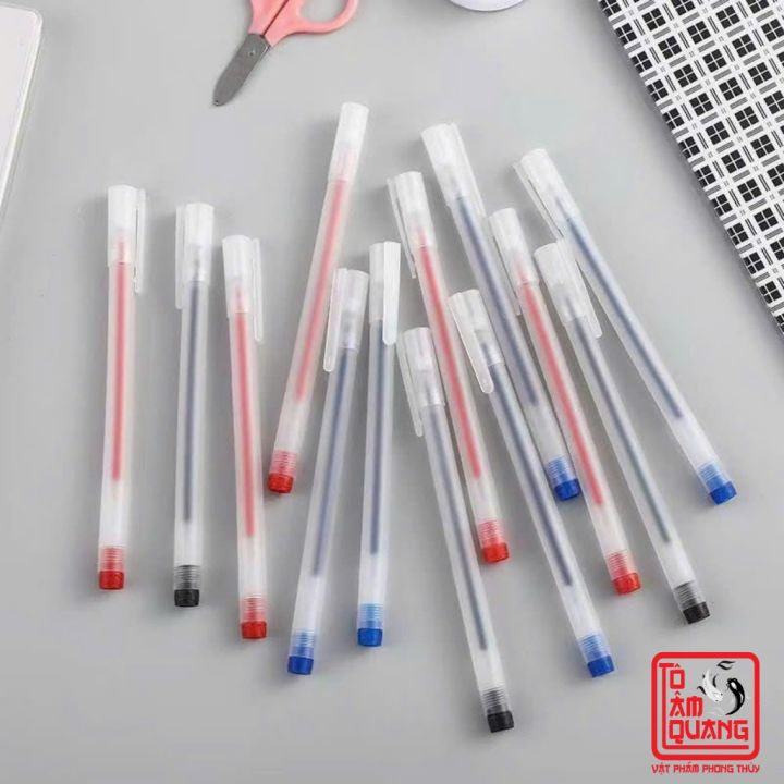 Combo 100 Cây Bút chép kinh, bút Gel bút bi nước văn phòng mực gel 0.5mm mực đều nét chữ đẹp, không lem - Phong thuỷ Tô Tâm Quang | Lazada Việt Nam