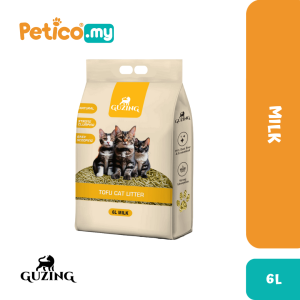 Guzing 6L Tofu Cat Litter (Peach / Milk / Charcoal)