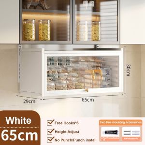 Nearra Stable Aluminum Wall Large Cabinet Pantry Cabinet Hanging Kitchen Storage for Home Storage