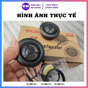 Loa treble ô tô MA260 cao cấp - Bộ 2 loa siêu treble mini có thể gắn mạch công suất 12v 24v