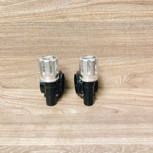 Cặp Núm HPA Factory tăng chỉnh độ nặng nhẹ phuộc màu đen núm trắng dùng cho phuộc ohlinsyssnitronrcb....