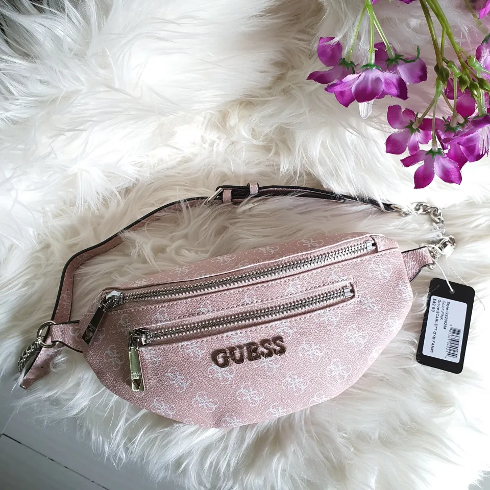 Guess pink shop fanny pack