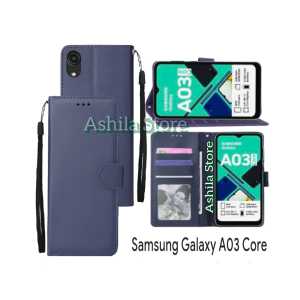 Case For SAMSUNG GALAXY A03 CORE Casing Dompet Flip Cover Leather Premium Sarung Buku HP