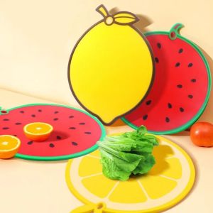 ANGFEW Thickened Fruit Shaped Cutting Board Plastic Anti-slip Chopping Boards Safe Healthy Material Kitchen Gadget Complementary Food
