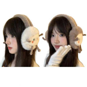 Lông Sang Trọng cừu hoạt hình Earmuffs Cho Thời Tiết Lạnh Ngoài Trời Mùa Đông Hoạt Động Tai Bìa Đèn bảo vệ tai Cho Sinh Viên