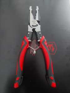 YUKIDO Tang Kombinasi Multifungsi 9 Inch Warna Merah dengan Gagang Anti Slip - Asetat Tahan Lama