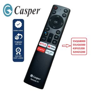 Điều khiển tivi Casper giọng nói Smart Qled Led 4K chính hãng mới 100% [ BH 6 tháng ] các dòng remote tv model: 55QG8000 55UG6300 43FG5200 32HG5200