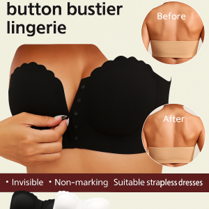 Bra Traceless Corset Natural Elegance Bustier Snug and Comfortable Anti-allergy Silicone Fashion