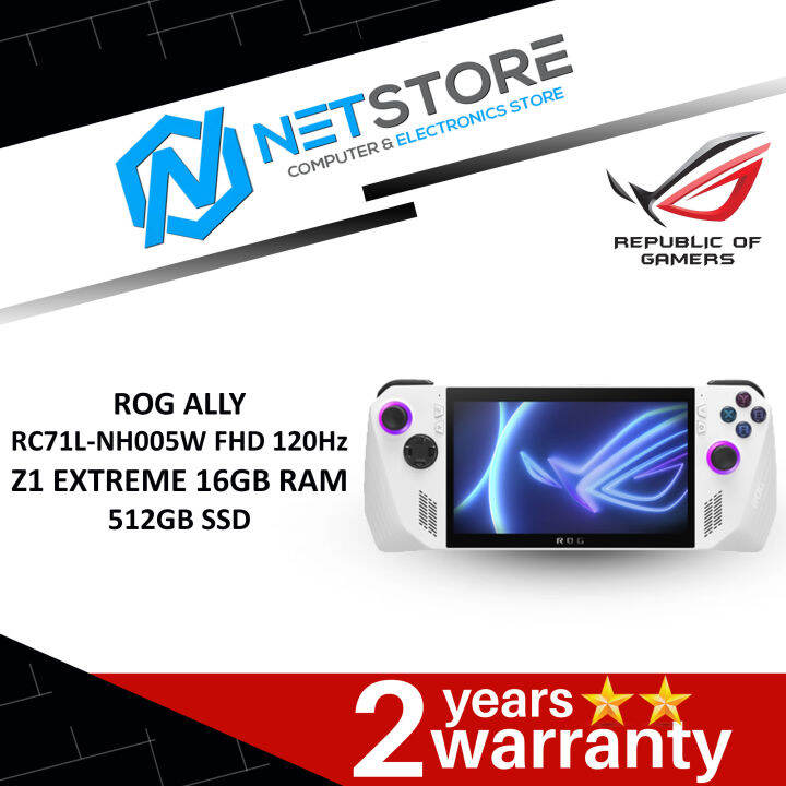 Asus Rog Ally Rc L Nh W Fhd Hz Z Extreme Gb Ram Gb Ssd Rc L Nh W Lazada