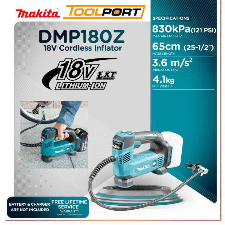 Makita DMP180Z 18V LXT Li-Ion Cordless Inflator ( Battery and Charger ...