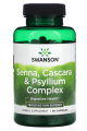 SwansonPH | Swanson, Senna, Cascara & Psyllium Complex, 90 Capsules Digestive Health Triple-Action Support Herbal Supplement. 