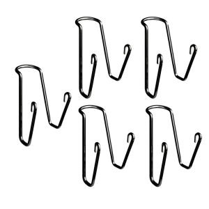 5pcs Stainless Shoe Hanger Metal Shoe Drying Rack Portable Hanging Shoe Organizer Space Saving with Hook