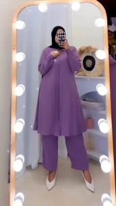 Setelan standar by fajar.Bahan Kringkle Airflow.Bahan ademjatuh dipakainya.Bertekstur cringkle yang bikin one set ini mewah dan cakep bangat di pakai.Ready 12 warna