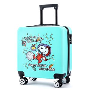 20 Inch Cartoon Cute Childrens Girl Small Cabin Travel Suitcases With Wheels Kids Carry On Trolley Rolling Luggage Bag Carrier Check-in Case For Boy Free Shipping