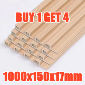 WPC Fluted Wall Panel Sticker Waterproof Grille Design Ecological Board TV Background Pvc Wood Panel