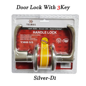 Stainless Steel Three Lever Handle Lock Durable Door Knob Lock Set 806 S/S With 3 Keys Heavy Duty