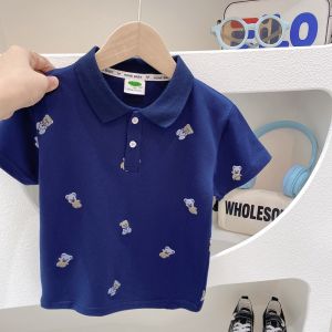 Áo Polo cho bé BINBON KIDS Áo cộc tay bé trai thêu hình chuồn chuồn chất cotton cao cấp cho bé từ 10-25kg APLO07
