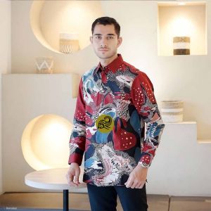 BAJU BATIK WANITA ATASAN BATIK TUNIK JUMBO BAJU KANTOR BAJU RESMI MODERN MONALISA MLXLXXL PEKALONGAN