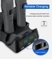 PS4 Controller Charging Dock Station, 4 in 1 PS VR Motion Move Controller Charger Station, Fast Playstation 4 Controller Charger with LED Indicator Compatible with PS4/Slim/PS4 Pro/PS VR Charging Dock. 