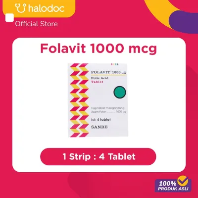 Folavit 1000 mcg 4 Tablet