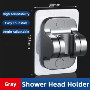 Bathroom Waterproof Shower Head Frame Adjustable Shower Head Frame Self-Adhesive Flush-Free Shower Frame Plastic Bathroom Accessories