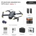 K811 MAX 2 Battery Drone 4K Dual Camera Zoom 50x WiFi GPS High Quality Professional Content. 