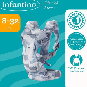 INFANTINO Flip 4-in-1 Convertible Carrier (Camo) | Baby Weight Range: 8-32 LBS