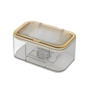YINGXING Wall Mounted Wet Wipes Box with Spring Plate Plastic Large Capacity Wet Wipes Dispenser Multifunctional Dustproof Storage Box for Home