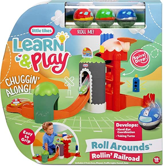 Little Tikes Learn & Play Roll Arounds Rollin Railroad Toy Train