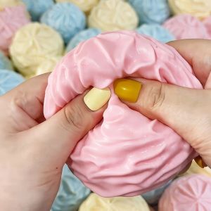 Tofu-Shaped Squishy Beads Self-Made Crunchy Stress Relief Squishy Toys Satisfying Sound Effects for Filling Building Blocks