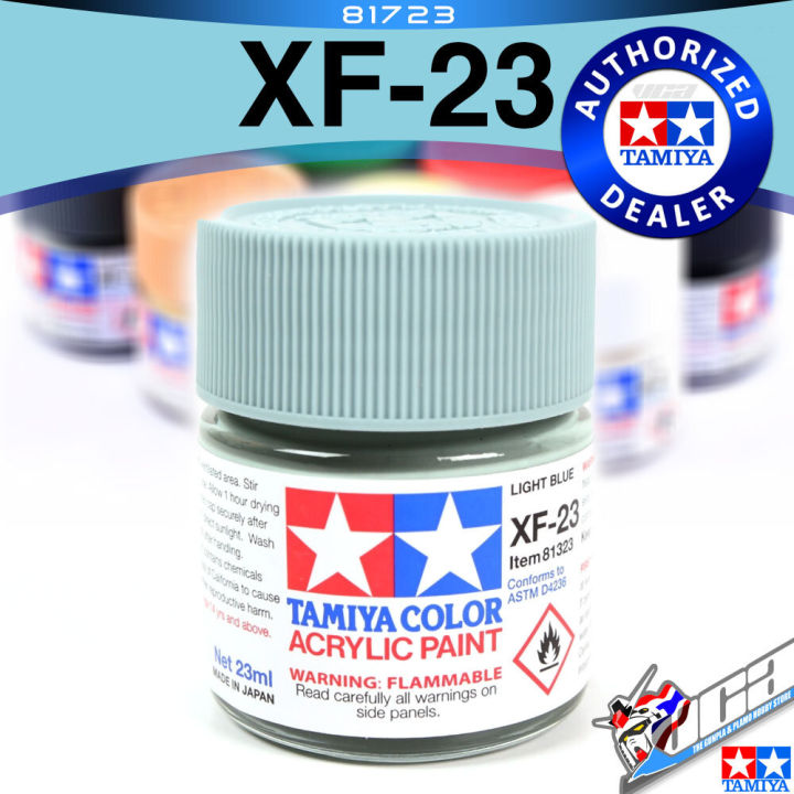 TAMIYA 81723 XF-23 XF23 FLAT LIGHT BLUE MATT MATTE ฟ้าอ่อนด้าน ACRYLIC ...