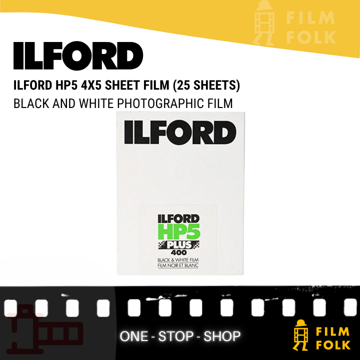 Ilford HP5 Plus 4x5 Sheet Film – Black White Photographic Film