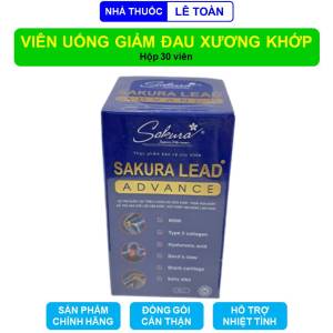Viên uống Sakura Lead hỗ trợ bổ khớp bảo vệ xương khớp giúp khớp vận động linh hoạt - Hộp 30 viên