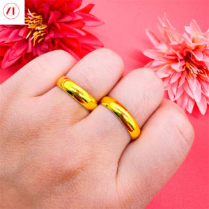 XT Jewellery Korea 24k Glossy Couple Rings Men Women 916 Original Gold Plated