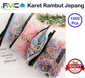Karet Rambut 1000 Pcs Jepang Murah Warna Warni Model Korea Ikat Rambut Anak Dewasa Wanita Cewek Lucu